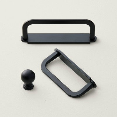 Traditional Cabinet Knobs Matte Black (Set of 2) - Hearth & Hand with Magnolia