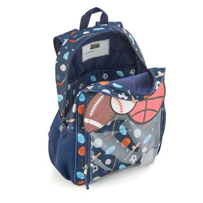 Locker Club Kids' 17" Backpack with Stationery Pencil Pouch - Sport