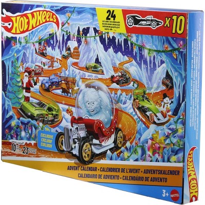 Hot Wheels 2026 Advent Calendar, 10 Vehicles, 14 Accessories, 10 Ornament Clips