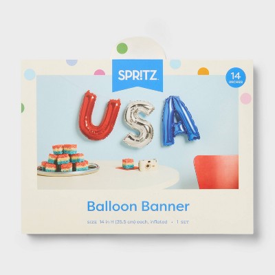 4th of July USA Foil Balloon Banner - Spritz