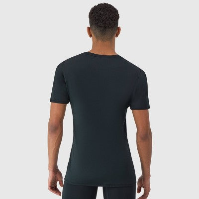 Hanes Premium Men's 2pk Move Breathable Mesh Crew Neck T-Shirt X-Temp - Black M: Moisture Wicking, Quick Dry, 4-Way Stretch, Tagless