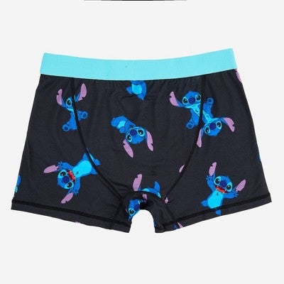 Men's Lilo & Stitch Boxer Briefs - Black L