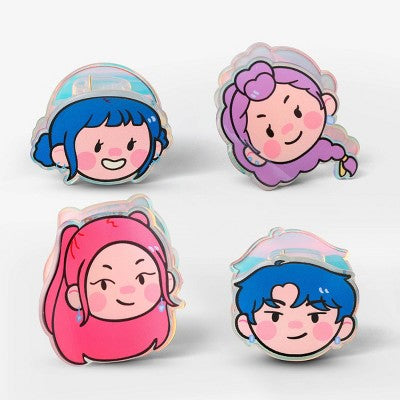 Girls' 4pk Mini Clip Set - KPop Demon Hunters