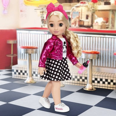 Disney ILY 4ever 18" Minnie Doll Pink Jacket Blonde Hair/Brown Eyes