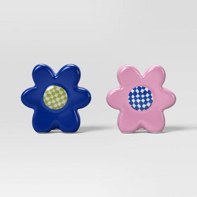 Novelty Salt and Pepper Shaker Set Purple Flower - Room Essentials