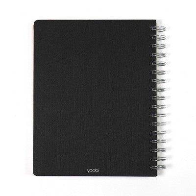 Yoobi Evolve Journal 7"x9" Cross Stitch Charcoal Felt