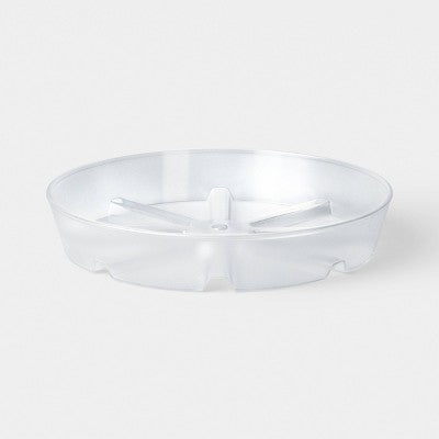 10" Clear Round Plastic Planter Saucer - Threshold