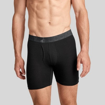 Jockey Generation Men's Active Cotton 3pk Briefs - Black L