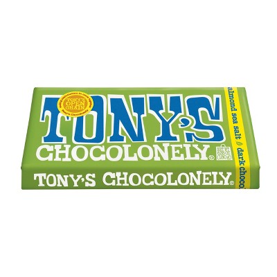 Tony's Almond & Sea Salt Dark Chocolate Bar - 6.35oz