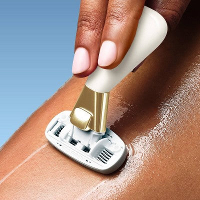 Athena Club Mini Razor - Trial Size - Sugar Cookie: Whole Body, 5 Blades, Manual
