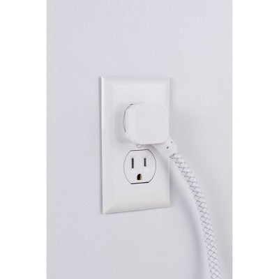 Philips 3-Outlet Surge Protector with 1 Ft. Extension Cord, Gray and White: Short Cord