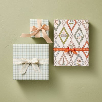 3ct All Occasions Gift Ribbon Orange/Blue/Coral 45ft - Hearth & Hand with Magnolia