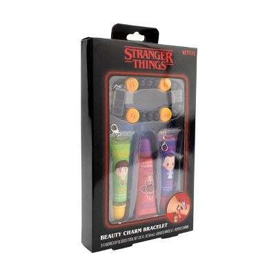 Stranger Things Lip Gloss with Charm Bracelet - 0.6oz