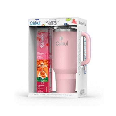 Cirkul Blush Pink All-Day StrawSip Tumbler Starter Kit - 40oz