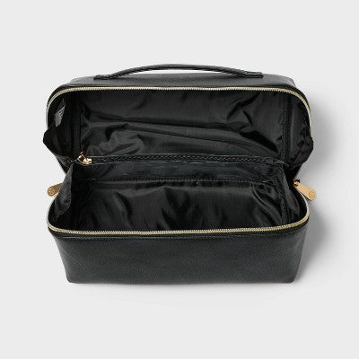 Sonia Kashuk Large Diagonal-Zip Makeup Bag - Black