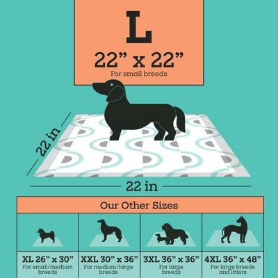 Pet Life Unlimited Puppy Smart Prints Training Dog Pads - L - 40ct