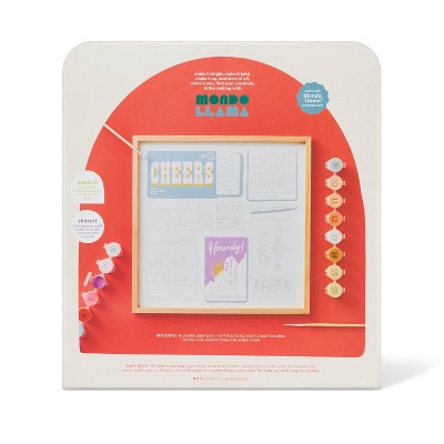 Paint - by - Number Matchbook Art Kit - Mondo Llama
