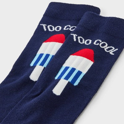 Women's Too Cool Knee High Socks - Navy Blue 4-10