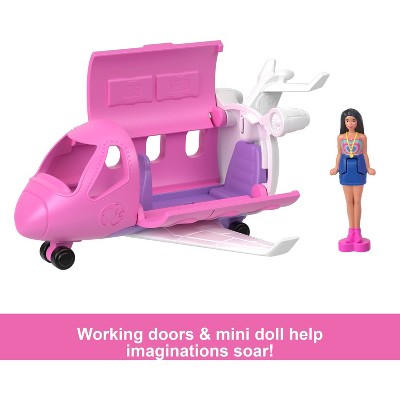 Barbie Mini BarbieLand Doll & Vehicle Set with 1.5" Doll & Dreamplane - 3pc