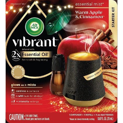 Air Wick 0.67 fl oz Essential Mist - Warm Apple & Cinnamon - 3ct