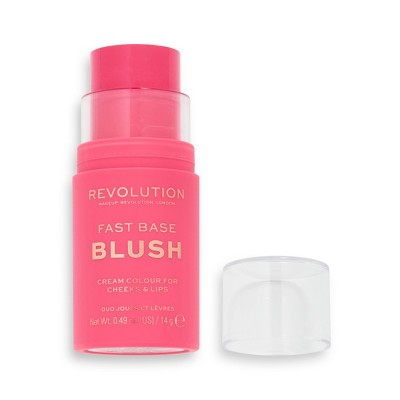 Makeup Revolution Fast Base Blush Stick - Rose - 0.49oz
