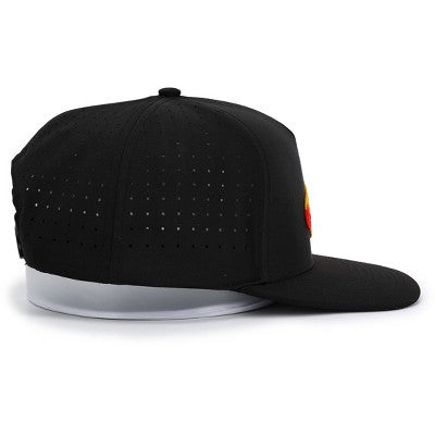 Waggle Adult Polyester Glizzy Baseball Hat - Black