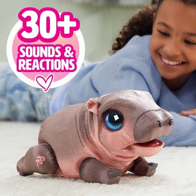 FurReal Sally The Silly Hippo 9" Interactive Plush Kids Toys for Ages 4 Up by Just Play