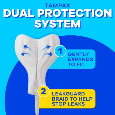 Tampax Pearl Ultra Absorbency with LeakGuard Braid Tampons - Unscented - 45ct