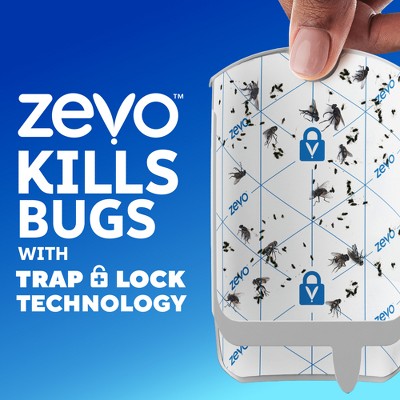 Zevo Flying Insect Indoor Light Fly Trap Starter Kit - 1 Trap + 3 Refills