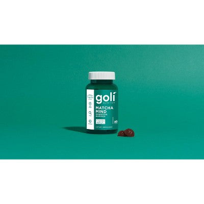 Goli Nutrition Matcha Mind Cognitive Vegan Gummies - 60ct