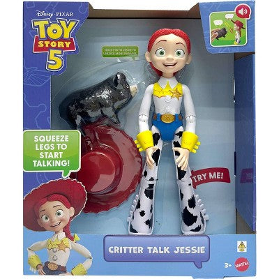 Disney and Pixar Toy Story 5 Critter Talk Jessie, 12" Action Figure Toy & JD Pig, 35 Sounds