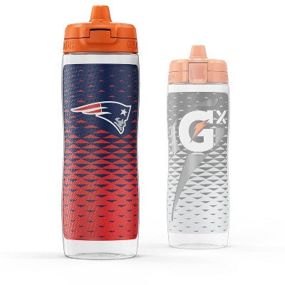 NFL New England Patriots Gatorade Gx Squeeze Plastic Water Bottle - 30oz
