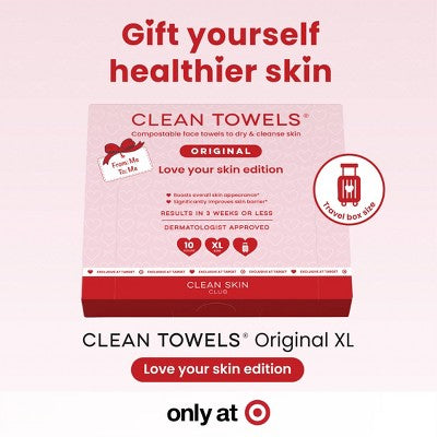 Clean Skin Club Galentines Towels - 10ct