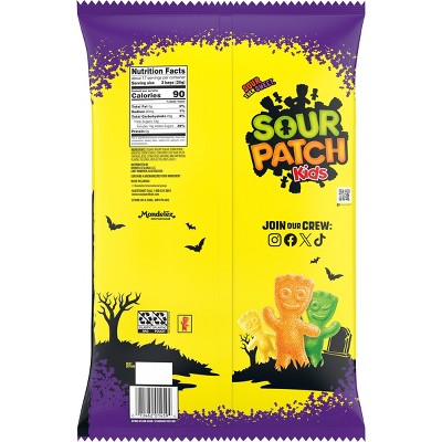SOUR PATCH KIDS Candy Halloween Jumbo Treat Candy - 15.4oz/18ct