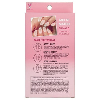 L.A. Girl Oh So Shiny Artificial Fake Nails - Dream Team