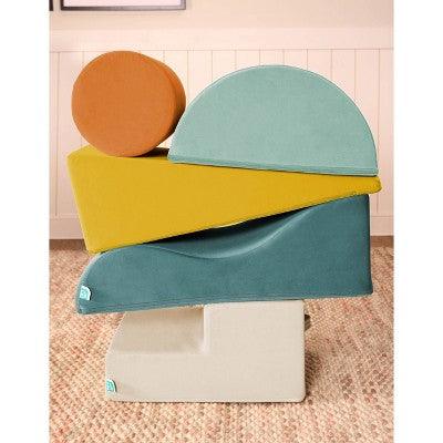 B. toys Foam Building Shapes for Indoor Play Soft Play Equipment - 5pc