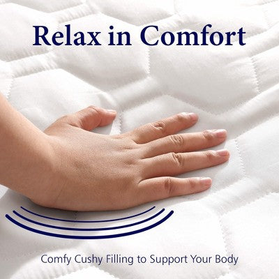 Mattress Pad - Soft and Hypoallergenic - Thick and Odorless Polyester Filling - 152 Thread Count