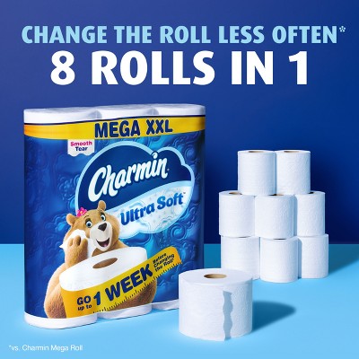Charmin Ultra Soft Toilet Paper - 12 Mega XXL Rolls