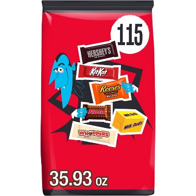 HERSHEY'S Chocolate Assorted Halloween Candy Variety Miniatures - 35.93oz/115pc