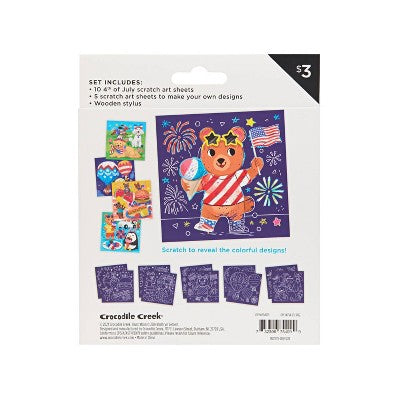 Crocodile Creek Scratch Art 4th of July