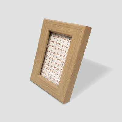 Harbortown 4pk 2"x3" Soft Linear Profile Mini Picture Frames Natural