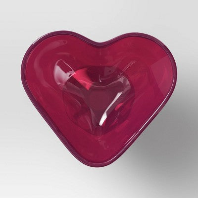 6 fl oz Figural Heart Dessert Bowl Pink - Room Essentials
