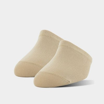 Peds Women's Grippers Tactel Nylon 2pk Liner Mule Socks - Nude One Size Fits Most