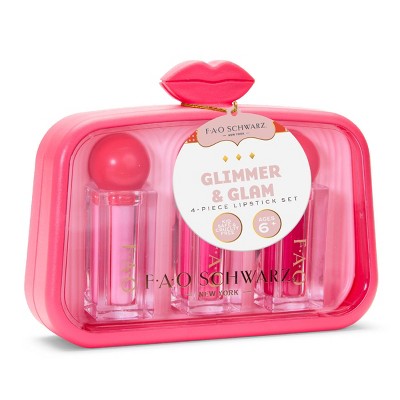 FAO Schwarz Glimmer & Glam 4pc Lipstick Set