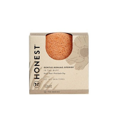Honest Beauty Gentle Konjac Sponge with Kaolin Clay - 1ct