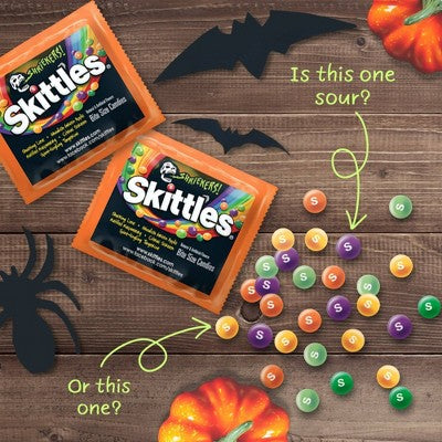 Skittles Shriekers Halloween Sour Candy Fun Size Bag - 10.72oz