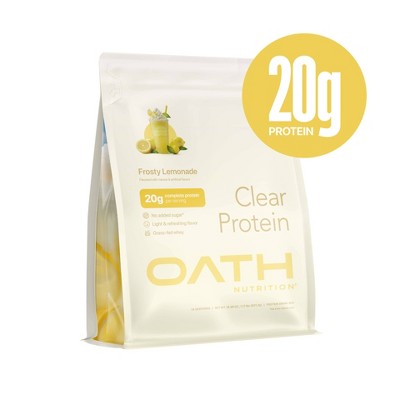 Oath Nutrition Clear Whey Protein Powder - Frosty Lemonade: Gluten-Free - 20g Protein - 18 Servings