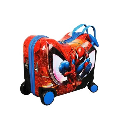 Spider-Man Carry On Spinner Hardside Ride On Suitcase - Red