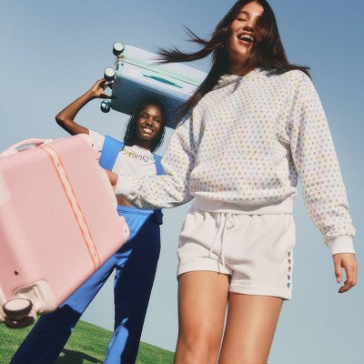 Hardside Spinner Trunk Carry On Suitcase Soft Pink - Roller Rabbit x Target
