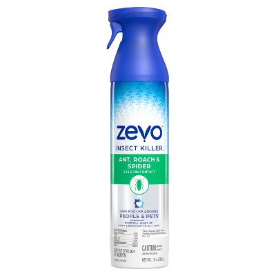 Zevo Ant Roach and Spider Crawling Insect Spray - 10 fl oz: Indoor Outdoor Use, Pesticide, Kills Pests